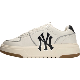 MLB官方 休闲板鞋男鞋女鞋厚底轻便显高效果鞋运动鞋子