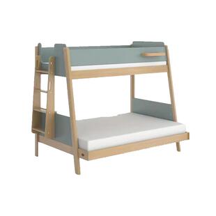 Boori进口实木儿童子母床上下铺床多功能双层床高低两层床带收纳