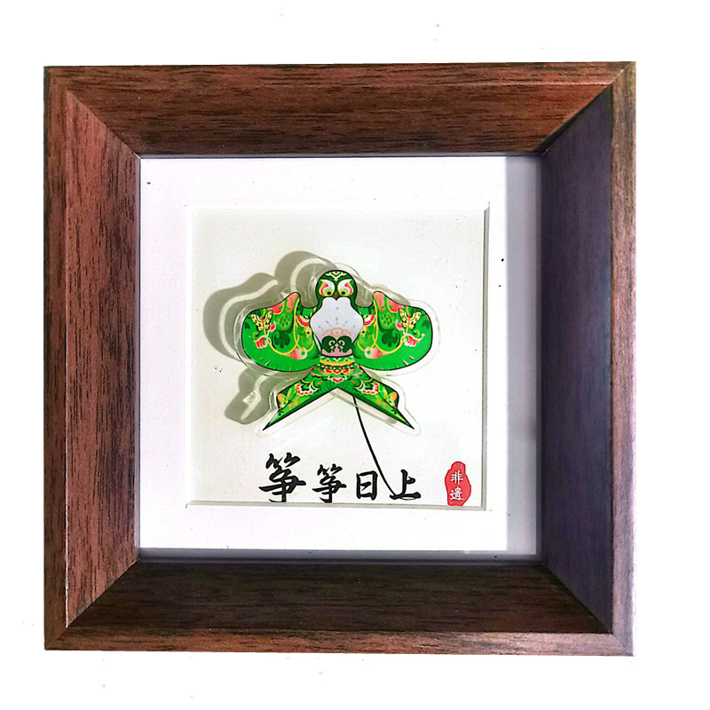 潍坊新款风筝摆件可手动旋转工艺品纪念品伴手礼燕子蝴蝶传统摆台