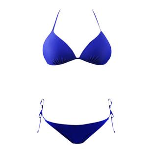 CORITIV潜水冲浪分体泳衣克莱因蓝性感显白三点式比基尼聚拢小胸