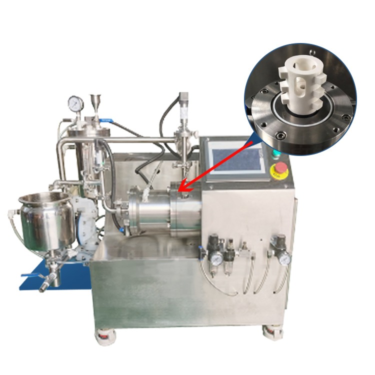 智能操作实验室纳米砂磨机油漆涂料卧式砂磨机棒销砂磨机研磨设备