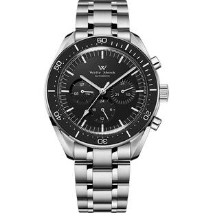 威利默克手表男全自动多功能机械表2024新款正品学生男士潮流腕表