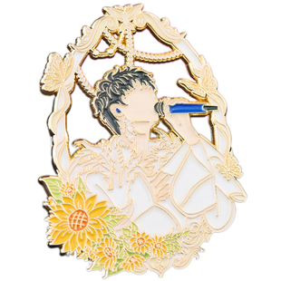 周深周边花开忘忧生米金属徽章包挂件小卡立牌礼物同款演唱会应援