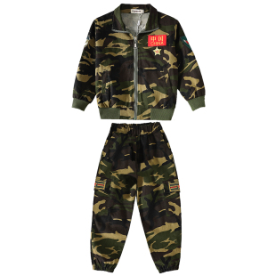儿童迷彩服套装男童特种兵纯棉衣服正版小孩军人冬男孩军装演出服