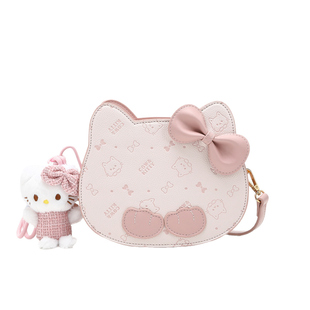 送小女孩生日礼物可爱卡通猫猫头斜挎包女高端实用粉色kitty猫包