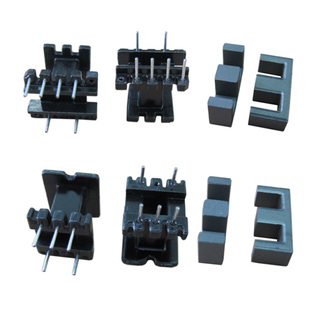 现货EE16锰锌铁氧体平面开气隙磁芯PC40PC44PC95立式卧式电木骨架