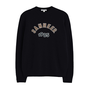 重磅限量款 SANHEER字母贴布绣 塔斯马尼亚羊毛半高领毛衣 DAZ746