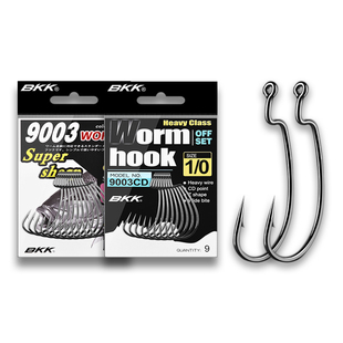 BKK路亚曲柄钩9003CD窄宽腹软饵软虫钩德州卡罗钓组打黑坑鳜鲈鱼