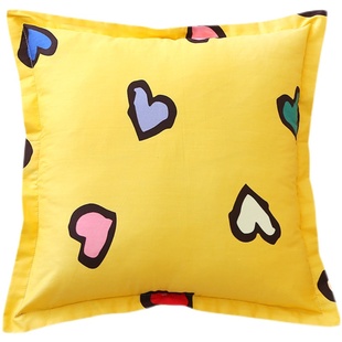 纯棉抱枕套不含芯靠背套60卧室床上靠枕套定做靠垫套方形午睡枕头