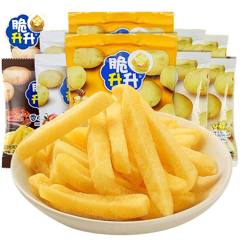 脆升升薯条蜂蜜黄油味脆生生网红解馋小零食大礼包耐小吃休闲食品