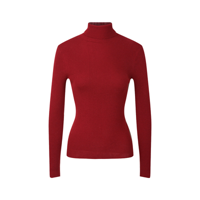 修身堆堆领针织打底衫