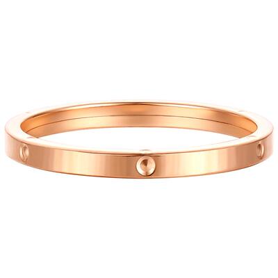 TSL谢瑞麟18K金戒指素圈新品