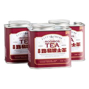南非路易波士茶进口红茶线叶金雀花博士冲泡花茶无咖啡因铁罐金巢