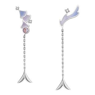 花芽原创龙女s925纯银耳钉女2025新款小众轻奢高级感气质耳饰礼物