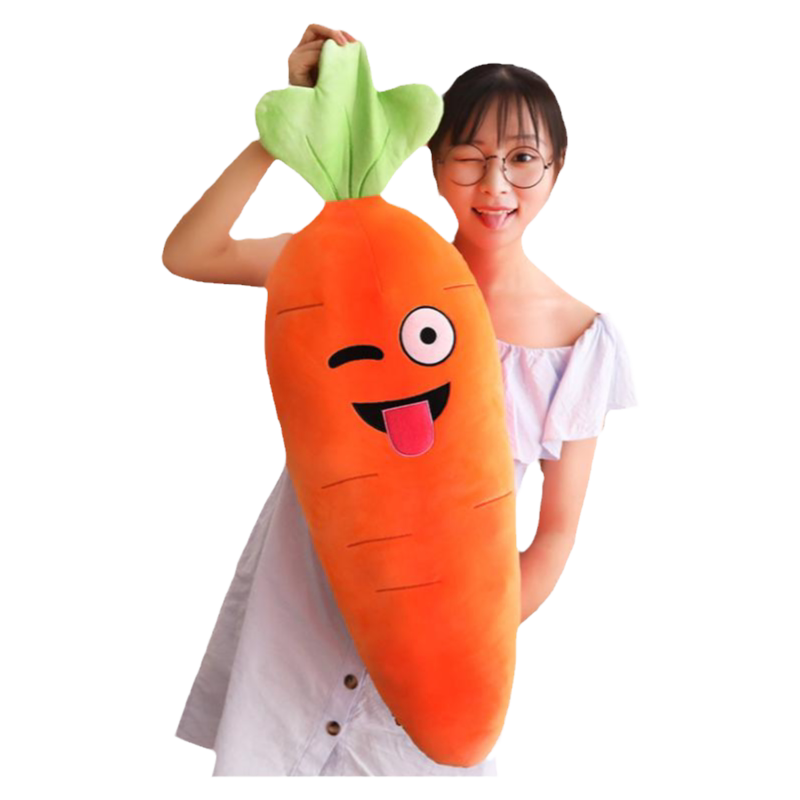 仿真毛绒玩具胡萝卜抱枕大号公仔睡觉抱长条枕布娃娃女孩床上玩偶