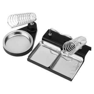 鹿仙子多功能烙铁架电烙铁焊接支架铬铁简易固定放置架子铸铁配件