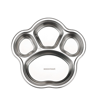 科巢不锈钢儿童宝宝餐盘分格食品级婴儿餐具男孩女孩幼儿园吃饭盘