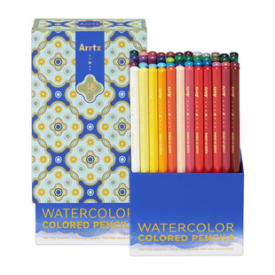 Arrtx阿泰诗 水溶彩铅24色48色72色油性彩色铅笔绘画美术生专用初学者专业手绘套装艺术学生设计干湿两用水彩