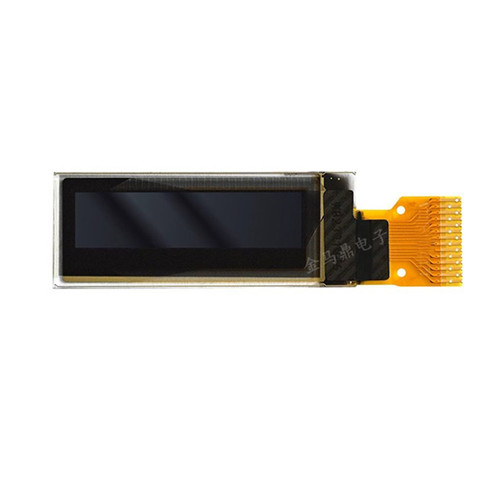 0.91寸OLED显示屏液晶屏分辨率128*32驱动SSD1306接口IIC焊接插接