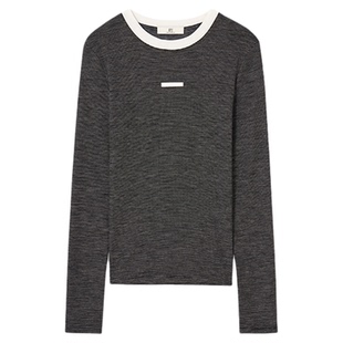 【商场同款】HPLY荷比俪2026春新款绵羊毛圆领假两件套毛衫羊毛衫