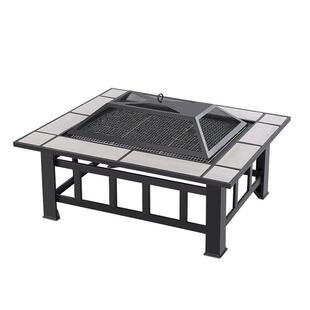 围炉煮茶烤火炉套装户外烧烤炉家用室内取暖烧烤桌庭院烧烤架