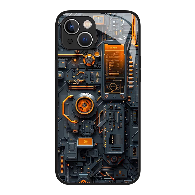 机械装置适用于苹果17手机壳iPhone16promax电路板15pro爆款13mini高级感12积木plus男xr重工