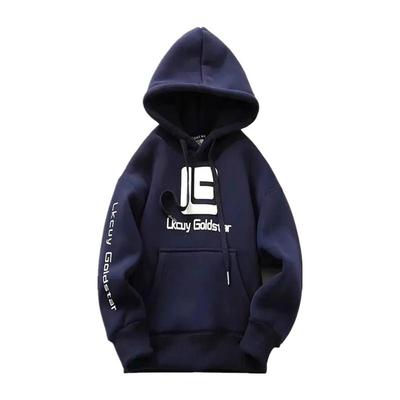 男童加绒加厚连帽卫衣