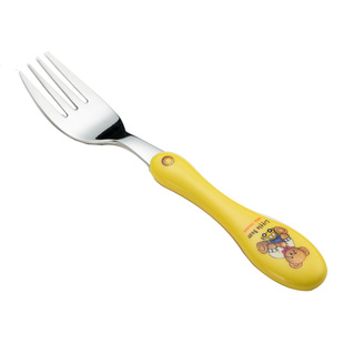 韩国进口304不锈钢叉子儿童水果叉餐具可爱卡通食品级学生小叉