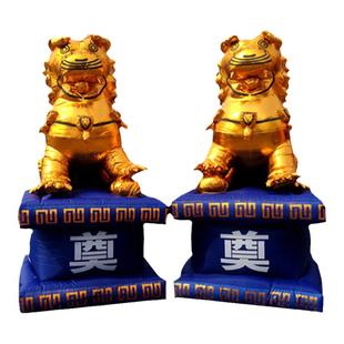原创设计充气加厚狮子白事拱门金气模红白喜事丧事殡葬麒麟大象风