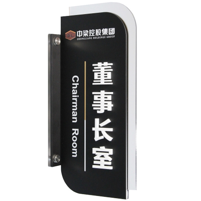 双面办公室标牌立式侧装门牌立体字医院学校公司可更换科室牌定制