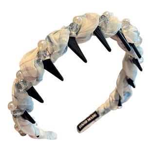 珍珠发箍女款2025新款高颅顶洗脸专用头箍日常外戴发带压发卡头饰