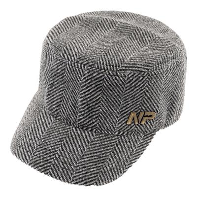 冬季保暖羊毛平顶帽大头围后封口