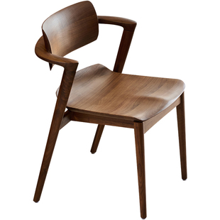 北美黑胡桃木餐椅家用餐厅椅子实木靠背椅2026新款北欧现代餐桌椅