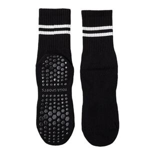 瑜伽袜子女中筒袜纯棉夏季健身舞蹈普拉提专业防滑运动女士地板袜