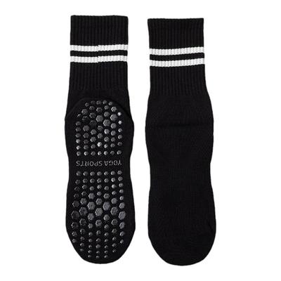 瑜伽袜子女中筒袜纯棉防滑硅胶