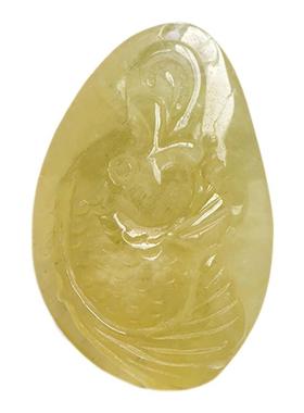 巴西老料天然绿柱石一物一图吊坠