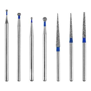 加长球钻拔牙车针牙科高速手机金刚砂抛光磨头口腔材料备牙工具