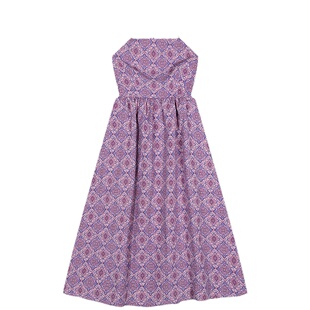 落落狷介 粉色吊带连衣裙夏季女2025年新款设计感小众露背吊带裙