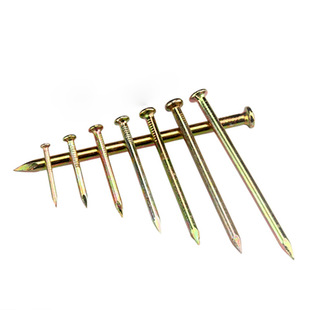 龙泰剑特种钢钉水泥钉高硬度黄色墙钉墙画钉子五金铁钉盒装钉包邮