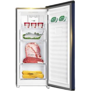 海尔haier136升立式冰柜家用小型冷柜母乳辅食节能冷藏雪柜小冰箱