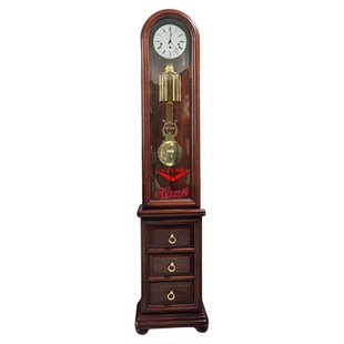 利时达德国赫姆勒红木落地钟别墅大平层客厅机械钟轻奢新中式欧式