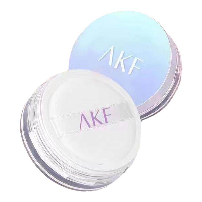 AKF正品散粉定妆粉扑防水防汗持久控油不脱妆轻薄透气蜜粉饼女生