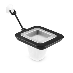 鱼缸喂食器冻红虫杯血虫杯线虫杯丰年虾喂食漏斗溶解投食圈喂鱼器