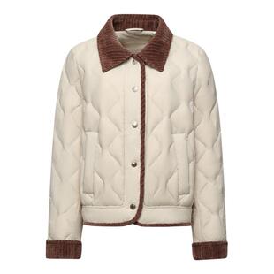 雪中飞2026春新款短款轻薄羽绒服女冬翻领巴恩风复古韩系保暖外套