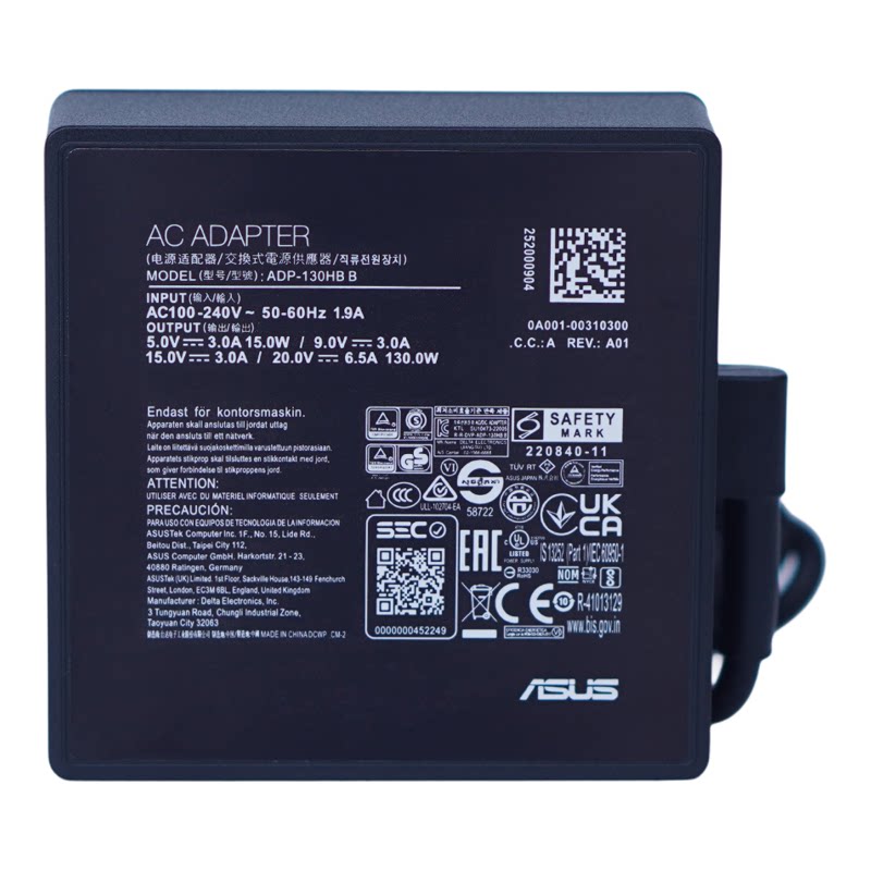 华硕130W笔记本幻X13 2023Z13电脑充电器20V6.5A电源适配器TYPE-C