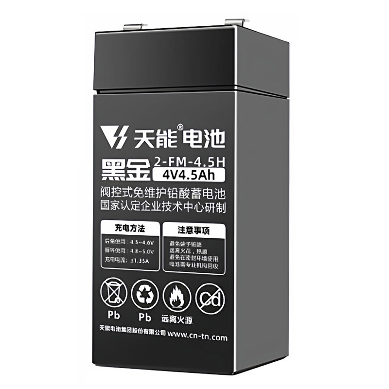 天能电子秤台秤磅秤通用4V蓄电池