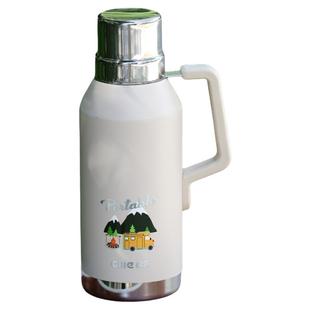 希乐保温杯大号大容量茶水分离便携2000ml户外泡茶水壶手提水杯子