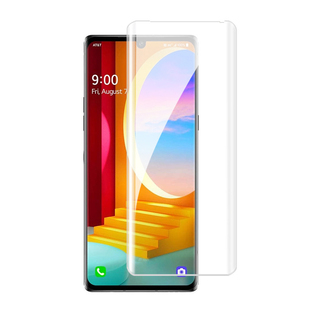 适用LG Velvet钢化膜曲面屏全包uv保护高清防摔lg g9手机膜全胶玻璃无白边全覆盖全屏防爆贴膜