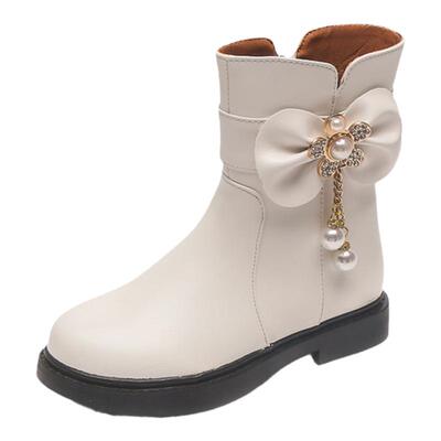 女童加绒棉靴公主皮靴