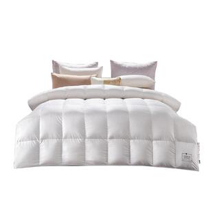 仙娥120支全棉羽绒被95白鹅绒被芯加厚保暖冬被双人春秋被子冬季